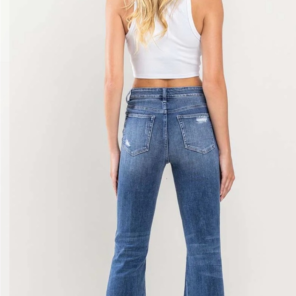 Flying Monkey Women’s High Rise Panel Flare Jeans. Size 26 - Picture 3 of 9